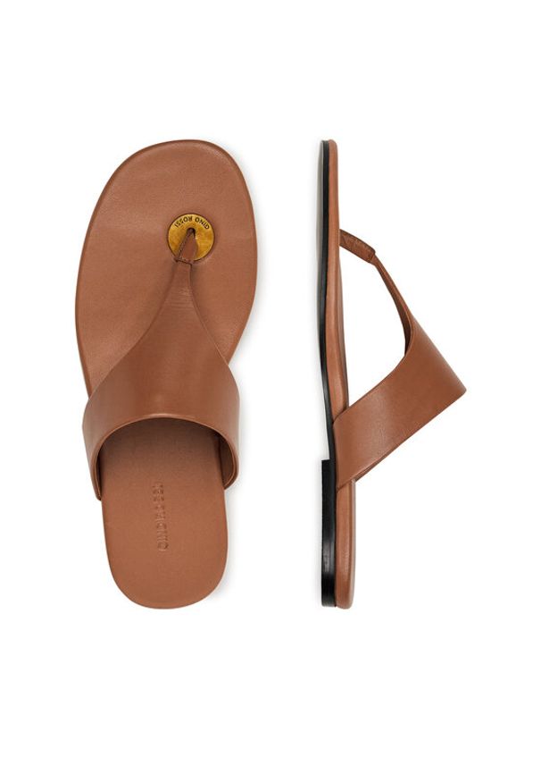 Gino Rossi Japonki ALAYA-119002 Brązowy. Kolor: brązowy. Materiał: skóra