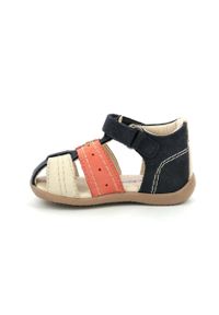 Sandały dziecięce Kickers BIGBAZAR-2 MARINE BEIGE ORANGE. Kolor: czarny. Styl: marine