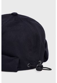 Sisley czapka bawełniana kolor granatowy z cienkiej dzianiny bawełniana. Kolor: niebieski. Materiał: bawełna, dzianina #2