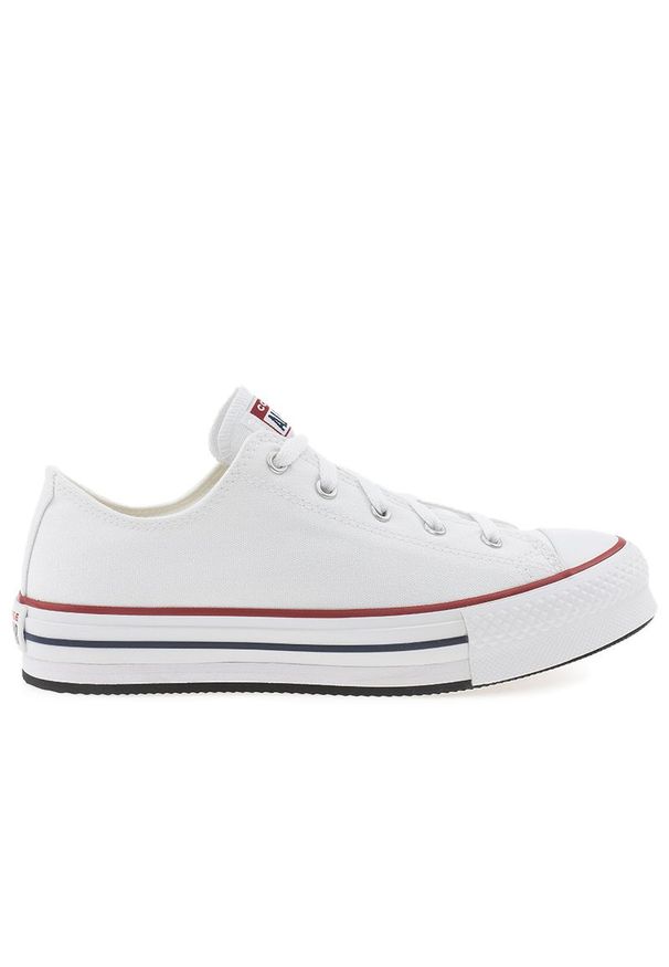 Buty Converse Chuck Taylor All Star Eva Lift 272858C - białe. Zapięcie: sznurówki. Kolor: biały. Materiał: materiał. Szerokość cholewki: normalna. Styl: klasyczny, elegancki