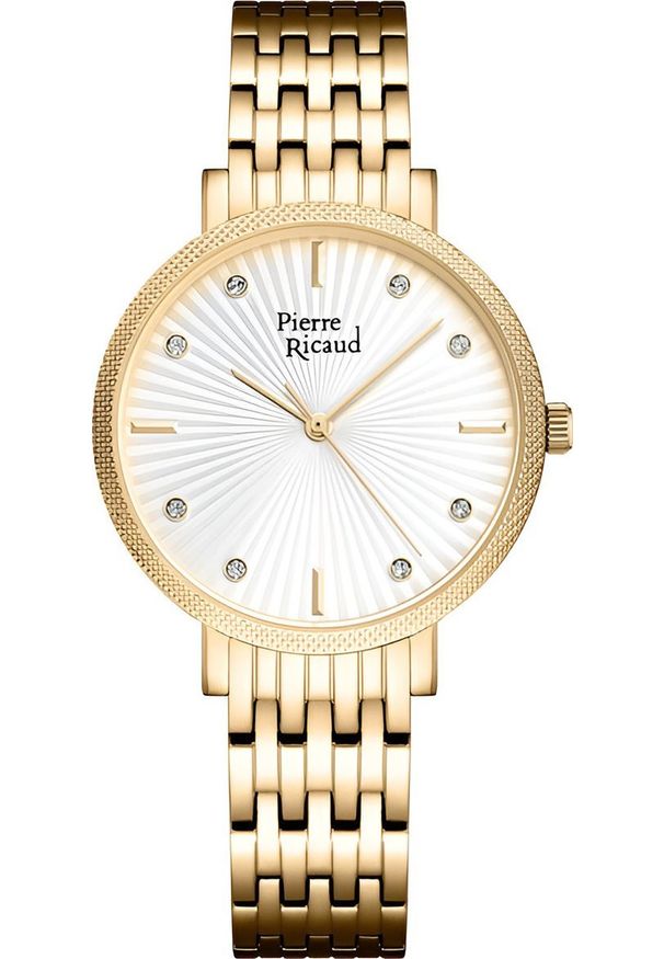 Zegarek Pierre Ricaud Zegarek damski Pierre Ricaud P22079.1193Q CYRKONIE złoty. Kolor: złoty