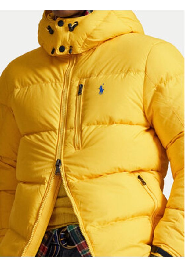 Polo Ralph Lauren Kurtka puchowa 710968278009 Żółty Regular Fit. Typ kołnierza: polo. Kolor: żółty. Materiał: syntetyk