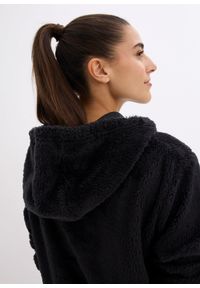 bonprix - Miękka długa bluza z polaru, oversized. Kolor: czarny. Materiał: polar. Długość: długie #3
