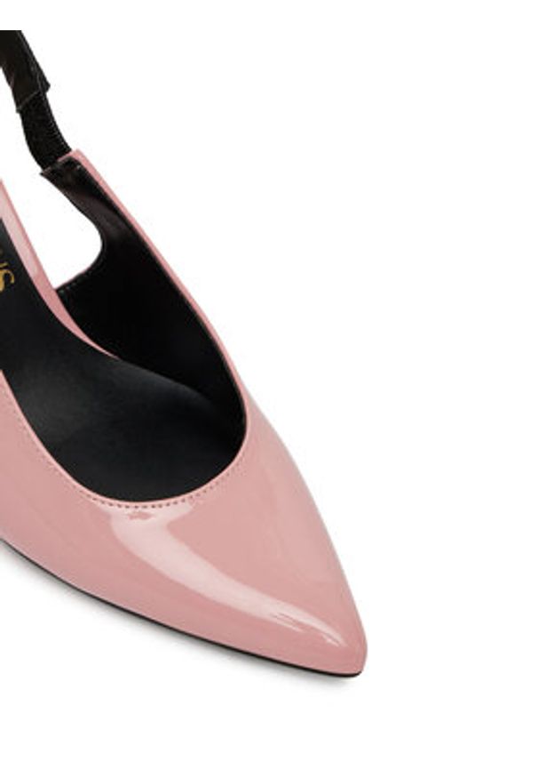 Versace Jeans Couture Szpilki 78VA3S52 Różowy. Kolor: różowy. Materiał: skóra. Obcas: na szpilce