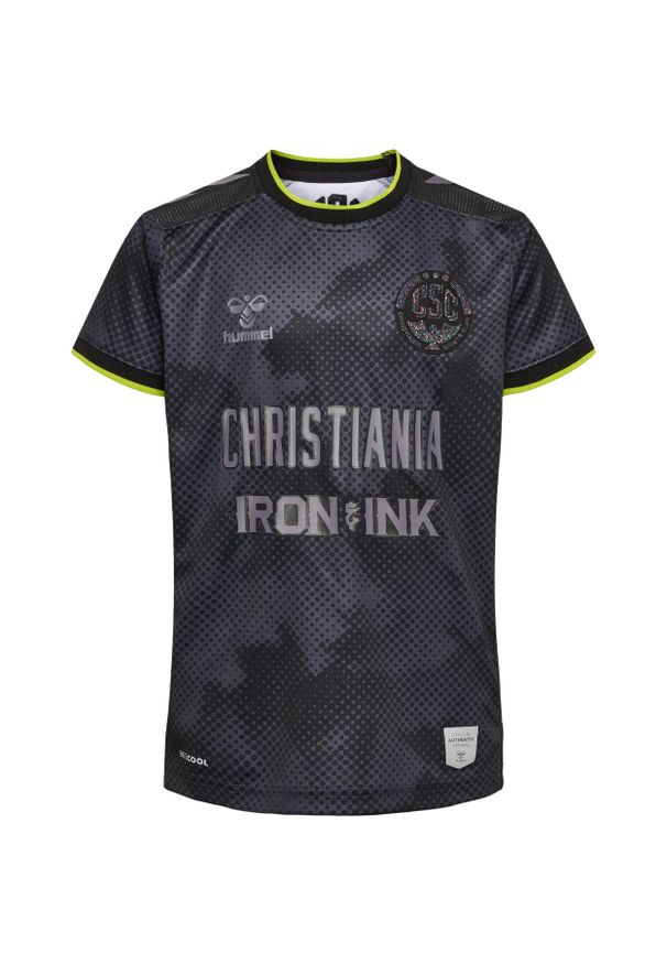 Hummel - Koszulka wyjazdowa dla dzieci FC Kopenhaga 2022/23. Kolor: wielokolorowy, szary, czarny. Sport: piłka nożna