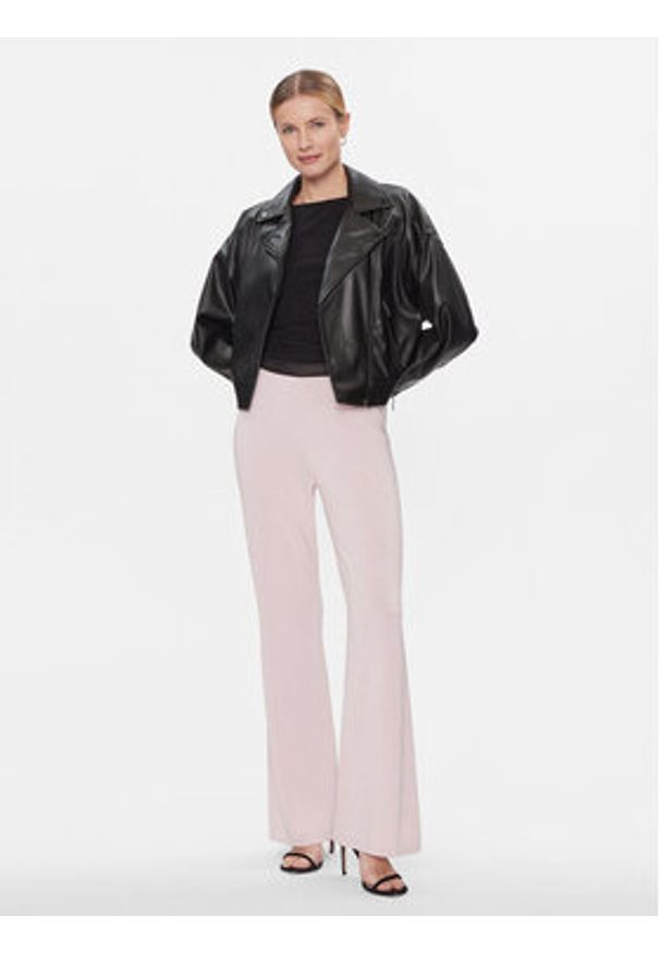 Liu Jo Sport Spodnie materiałowe TA4011 MS014 Różowy Bootcut Fit. Kolor: różowy. Materiał: wiskoza. Styl: sportowy