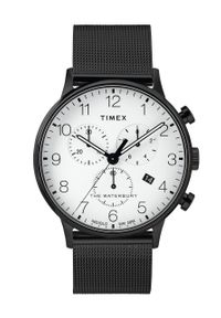 Timex zegarek TW2T36800 Waterbury Classic Chronograph. Kolor: biały. Materiał: materiał #1