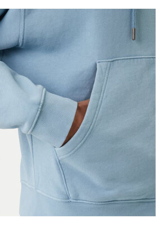 Guess Jeans Bluza M6GQB6 KCPR1 Niebieski Boxy Fit. Kolor: niebieski. Materiał: bawełna