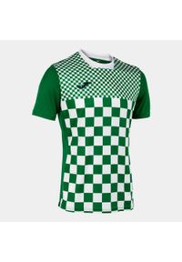 Koszulka Joma Flag junior zielono-biała 11/12 (2XS). Kolor: zielony, biały, wielokolorowy. Materiał: poliester. Sport: piłka nożna
