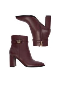 Nine West Botki CEO-NASIRA-01 Bordowy. Kolor: czerwony. Materiał: materiał #3