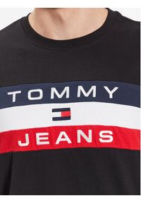 Tommy Jeans Longsleeve Colorblock DM0DM16834 Czarny Relaxed Fit. Kolor: czarny. Materiał: bawełna. Długość rękawa: długi rękaw #4