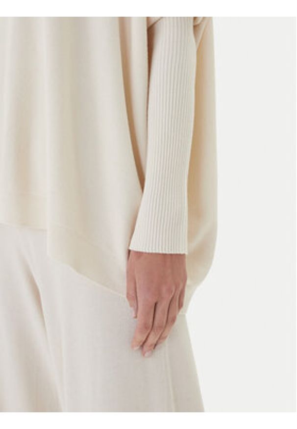 Kontatto Sweter 3M0802C Écru Relaxed Fit. Materiał: syntetyk