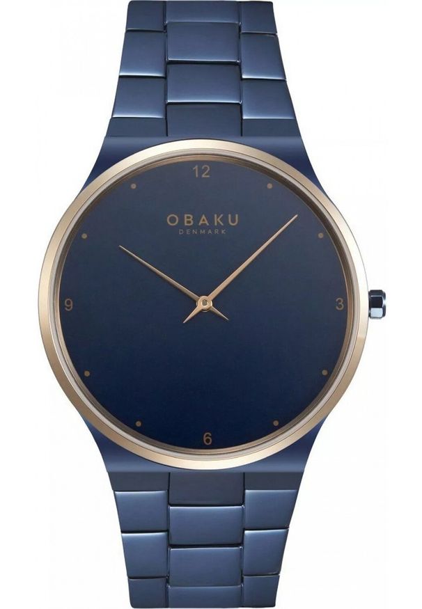 OBAKU - Zegarek męski Obaku Denmark V305GXSLSL niebieski. Kolor: niebieski