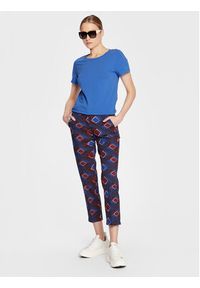 Weekend Max Mara Spodnie materiałowe Domino 23513111 Granatowy Slim Fit. Kolor: niebieski. Materiał: materiał, bawełna #4