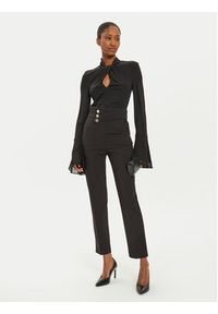 Rinascimento Spodnie materiałowe CFC0119756003 Czarny Slim Fit. Kolor: czarny. Materiał: syntetyk