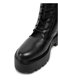 Karl Lagerfeld - KARL LAGERFELD Trapery KL43455 Czarny. Kolor: czarny. Materiał: skóra