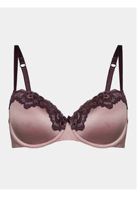 Hunkemöller Biustonosz z fiszbiną Lace & Shine 203622 Fioletowy. Kolor: fioletowy. Materiał: syntetyk