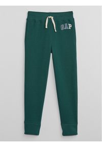 GAP - Gap Spodnie dresowe 772098-02 Zielony Regular Fit. Kolor: zielony. Materiał: bawełna