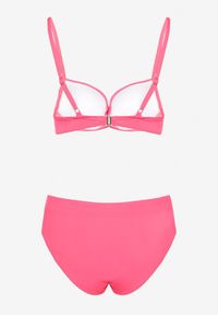 Renee - Różowe Bikini Stanik Push-Up i Klasyczne Figi Pevbia. Kolor: różowy