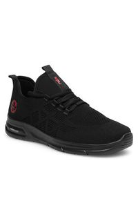 Rieker Sneakersy B7376-00 Czarny. Kolor: czarny. Materiał: materiał