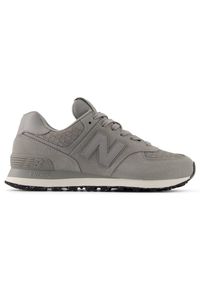 Buty damskie New Balance WL574PYG – szare. Kolor: szary. Materiał: guma, syntetyk, zamsz, materiał. Szerokość cholewki: normalna. Model: New Balance 574