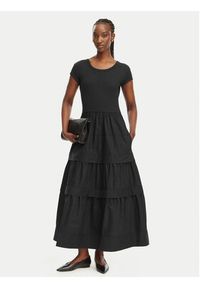 BOSS Sukienka codzienna C_Enight 50556386 Czarny Regular Fit. Okazja: na co dzień. Kolor: czarny. Materiał: bawełna. Typ sukienki: proste. Styl: casual #5
