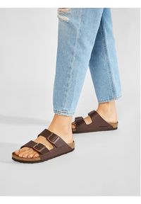 Birkenstock Klapki Arizona 0051703 Brązowy. Kolor: brązowy. Materiał: skóra #4