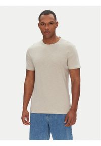 BOSS T-Shirt Tegood 50508243 Beżowy Regular Fit. Kolor: beżowy. Materiał: bawełna