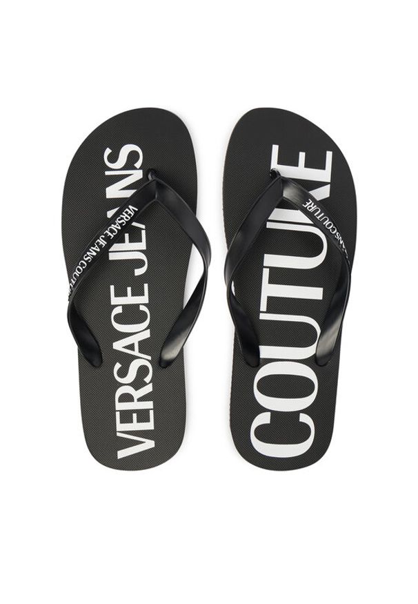 Versace Jeans Couture Japonki 80YA3SQ7 ZSS81 Czarny. Kolor: czarny. Materiał: syntetyk