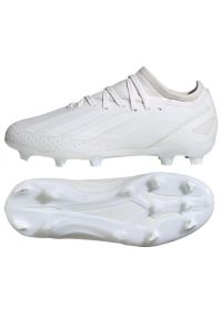 Adidas - Buty piłkarskie adidas X Crazyfast.3 Fg Jr ID9353 białe. Zapięcie: sznurówki. Kolor: biały. Materiał: syntetyk. Sport: piłka nożna #3