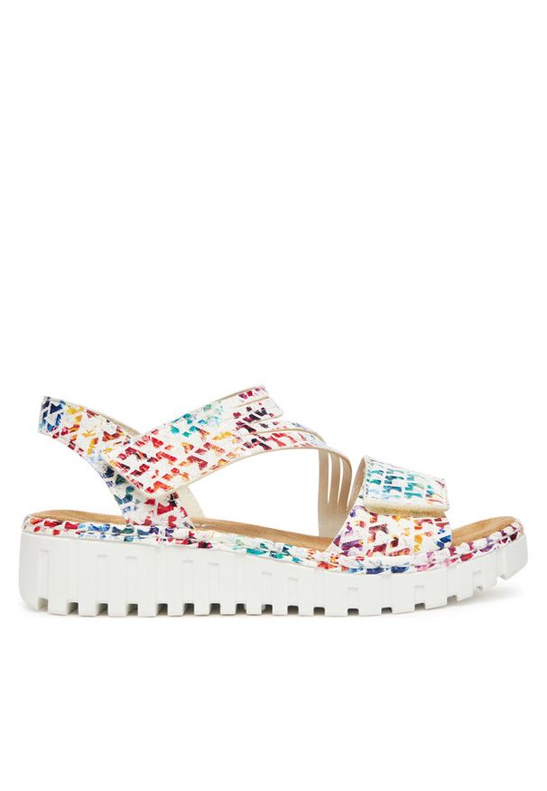 Sandały Rieker. Kolor: biały