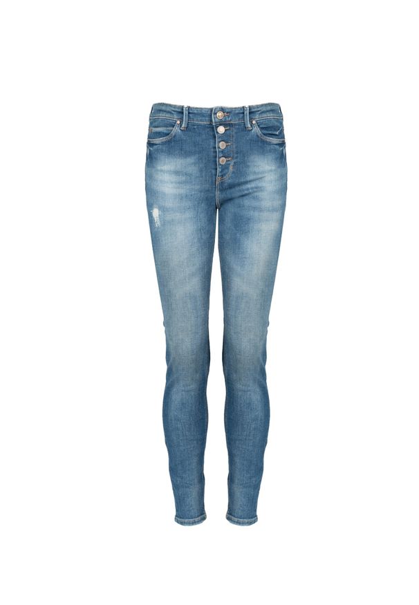 Guess Jeansy "Skinny" | W1YA28 D46AC | Kobieta | Niebieski. Okazja: na co dzień. Stan: podwyższony. Kolor: niebieski. Styl: casual, klasyczny