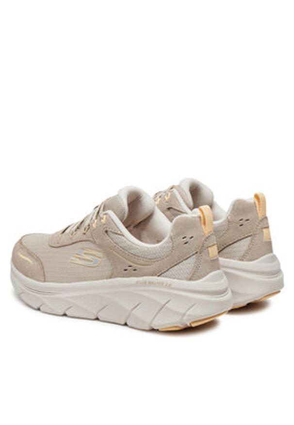 skechers - Skechers Sneakersy D'Lux Walker 2.0 150108/TPOR Beżowy. Kolor: beżowy. Materiał: materiał