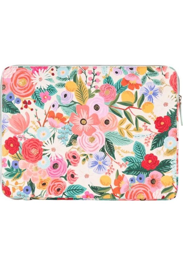 Etui Rifle Paper Rifle Paper Laptop Sleeve - Pokrowiec MacBook Pro 15" / Laptop 15,6” (Garden Party Blush)