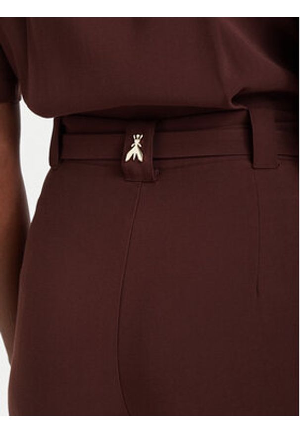 Patrizia Pepe Kombinezon 2T0099/A573-B887 Brązowy ciemny Regular Fit. Kolor: brązowy. Materiał: wiskoza