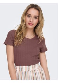 only - ONLY T-Shirt Carlotta 15256154 Różowy Tight Fit. Kolor: różowy. Materiał: bawełna #7