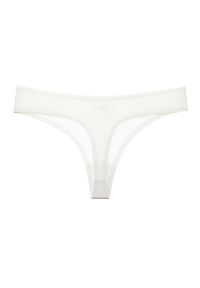 Intica - Stringi bezszwowe niewidoczne pod odzieżą Trayanka. Kolor: biały. Materiał: materiał, skóra