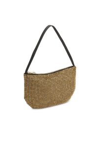 Kazar - Złota błyszcząca torebka z cyrkoniami. Kolor: złoty. Styl: elegancki, wizytowy #7