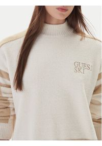 Guess Golf W5BR78 Z4242 Écru Relaxed Fit. Typ kołnierza: golf. Materiał: syntetyk #4