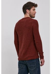 Only & Sons Sweter męski kolor bordowy. Okazja: na co dzień. Kolor: czerwony. Materiał: bawełna. Długość rękawa: długi rękaw. Długość: długie. Styl: casual #5