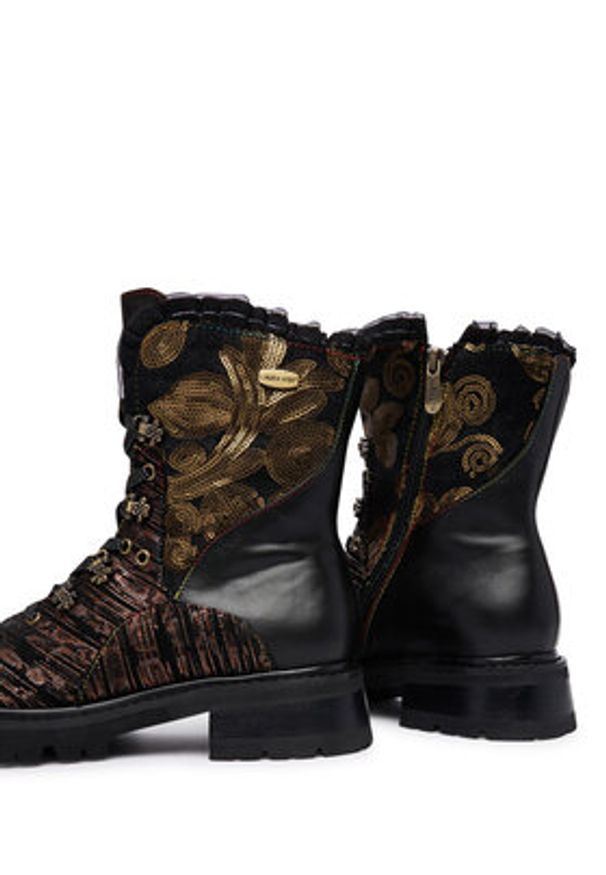 Laura Vita Trzewiki Kouleo 16 Czarny. Kolor: czarny. Materiał: skóra