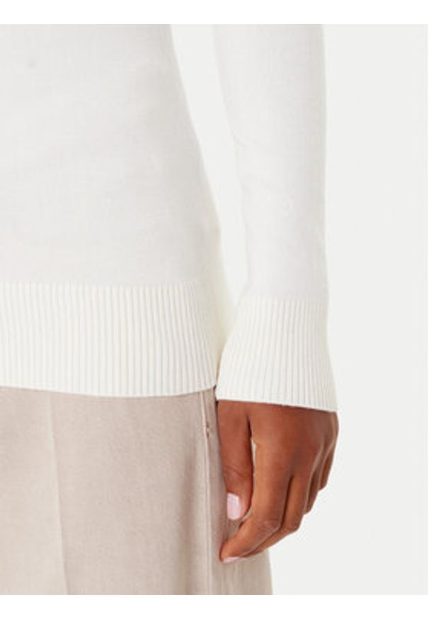 Guess Golf W5BR39 Z2NQ2 Biały Regular Fit. Typ kołnierza: golf. Kolor: biały. Materiał: wiskoza