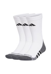 Adidas - Skarpety Performance CLIMACOOL Cushioned Crew 3 Pairs. Kolor: biały, wielokolorowy, czarny. Materiał: materiał. Technologia: ClimaCool (Adidas)