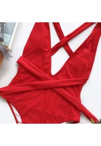 Intica - Strój kąpielowy jednoczęściowy z wiązaniem odporny na słońce i wodę Merralee. Kolor: czarny. Materiał: materiał #7