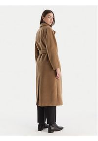 Weekend Max Mara Płaszcz wełniany Tempera 2525016082 Brązowy Regular Fit. Kolor: brązowy. Materiał: wełna #5