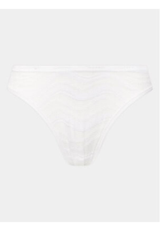 Calvin Klein Underwear Stringi 000QD3971E Biały. Kolor: biały. Materiał: syntetyk