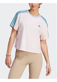 Adidas - adidas T-Shirt Essentials 3-Stripes IM0364 Różowy Loose Fit. Kolor: różowy. Materiał: bawełna