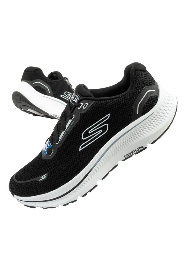 skechers - Buty sneakersy sportowe męskie Skechers Go Run. Okazja: na co dzień. Kolor: czarny. Model: Skechers Sport. Sport: bieganie