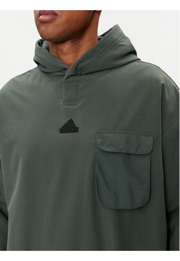 Adidas - adidas Bluza City Escape IR5182 Zielony Loose Fit. Kolor: zielony. Materiał: syntetyk