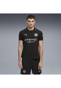 Puma - Męska koszulka wyjazdowa authentic Manchester City 25/26 PUMA Black. Kolor: czarny. Sport: piłka nożna